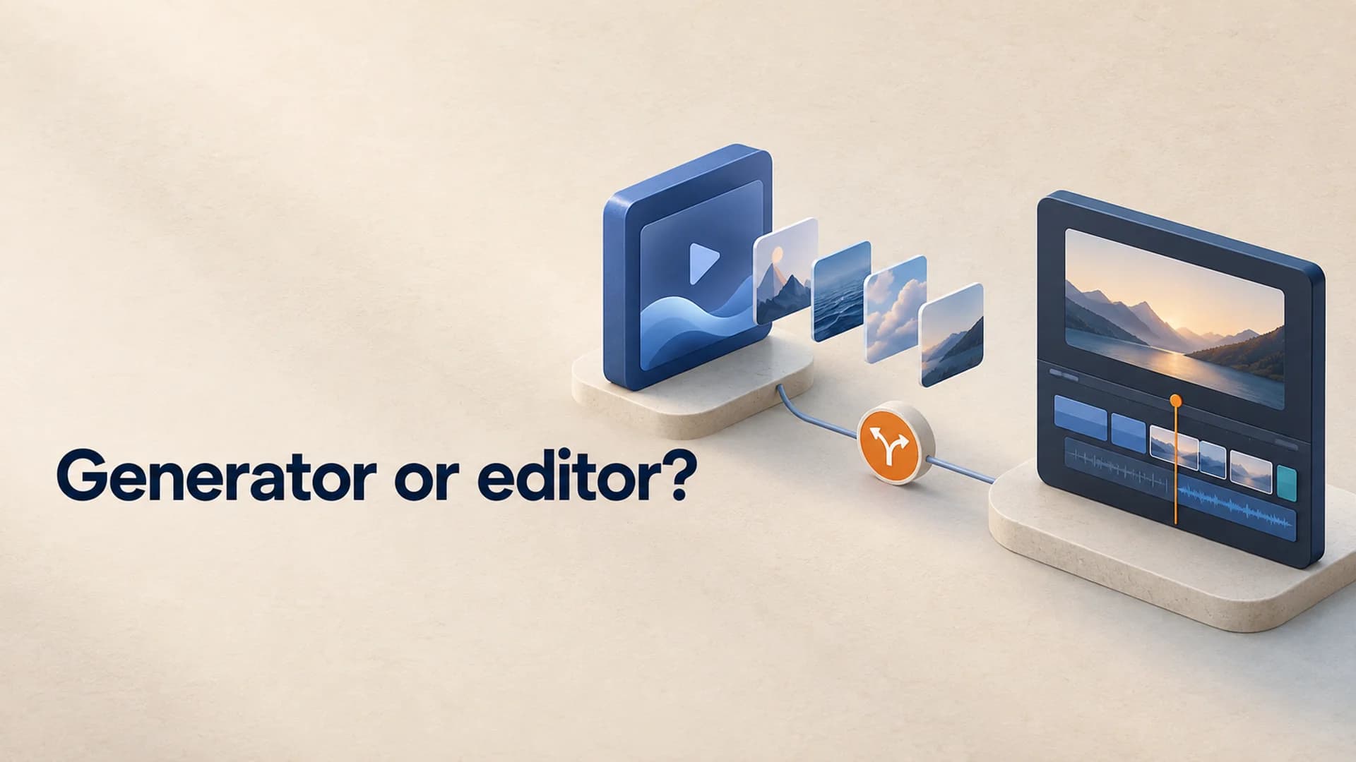 AI Video Generator vs Video Editor: What Long-Form YouTube Creators Need