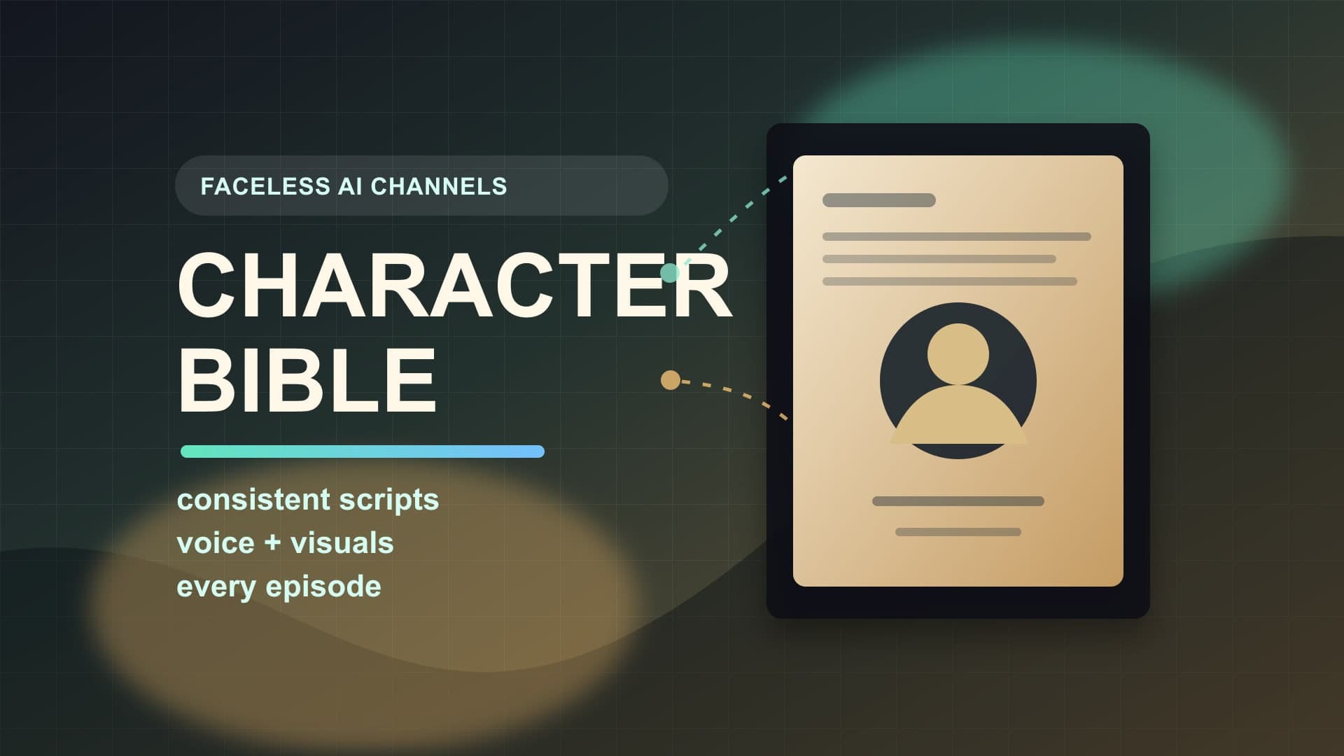 How to Build a Character Bible for Faceless AI YouTube Channels