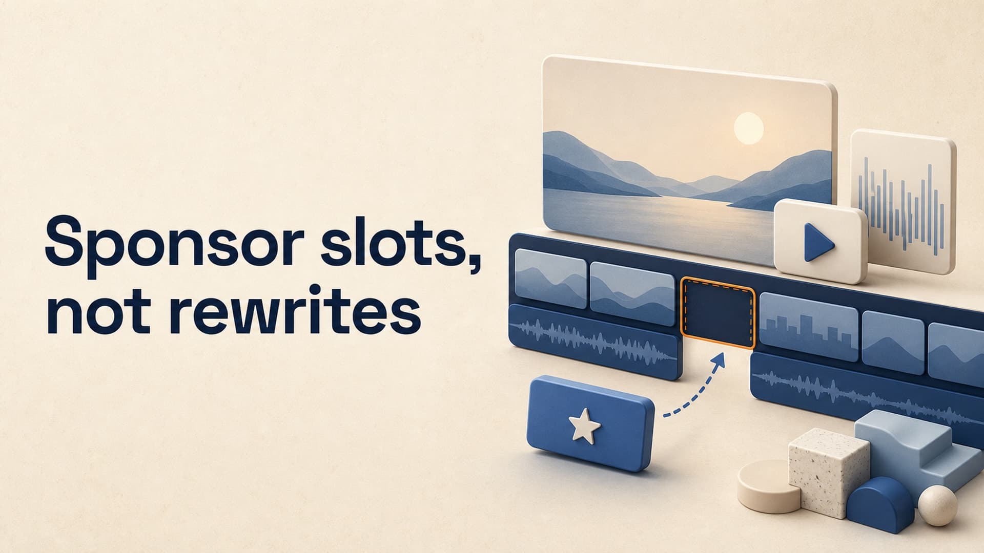 Your Faceless Video Needs a Replaceable Sponsor Slot