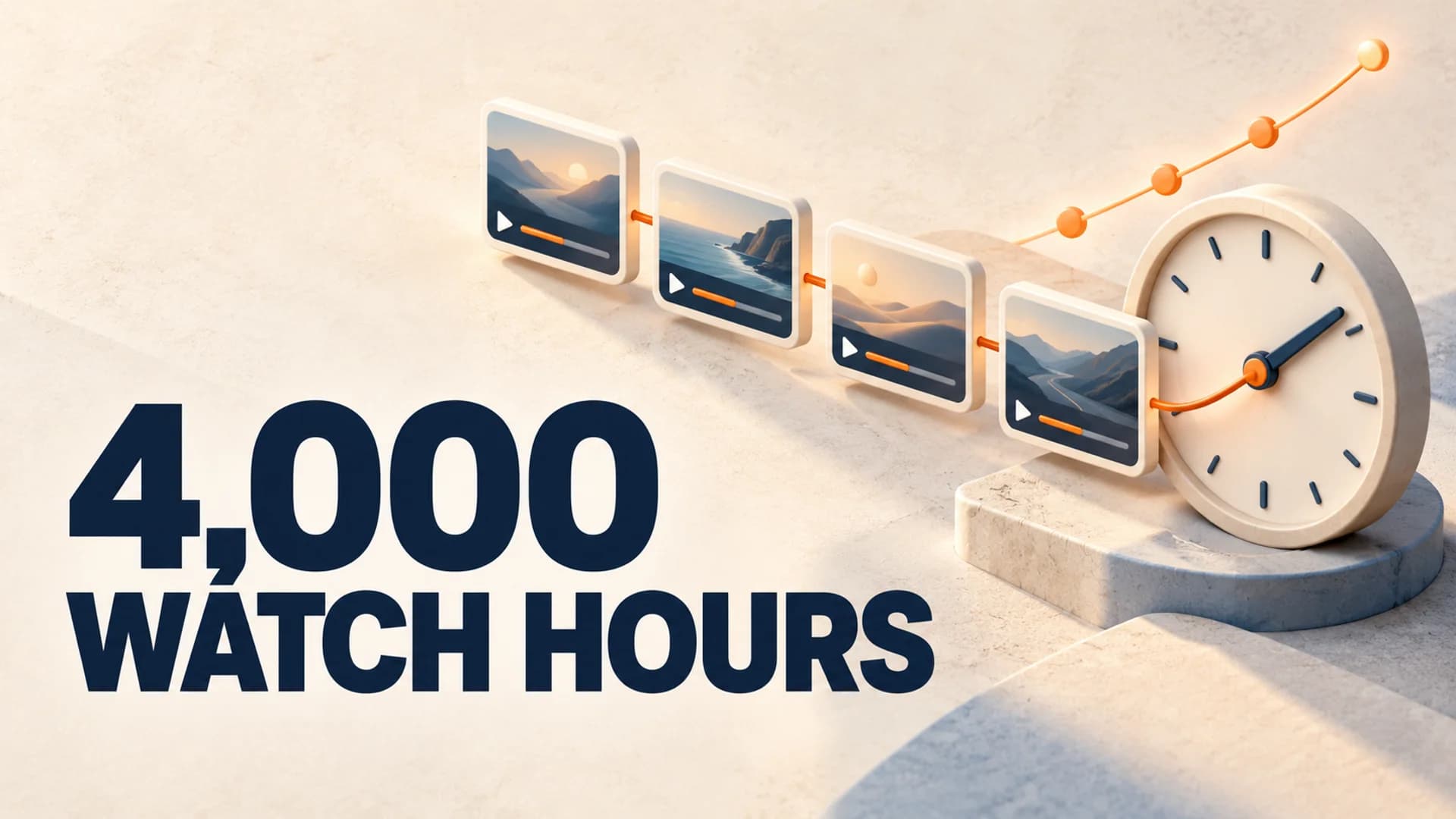 How to Get 4,000 Watch Hours on YouTube