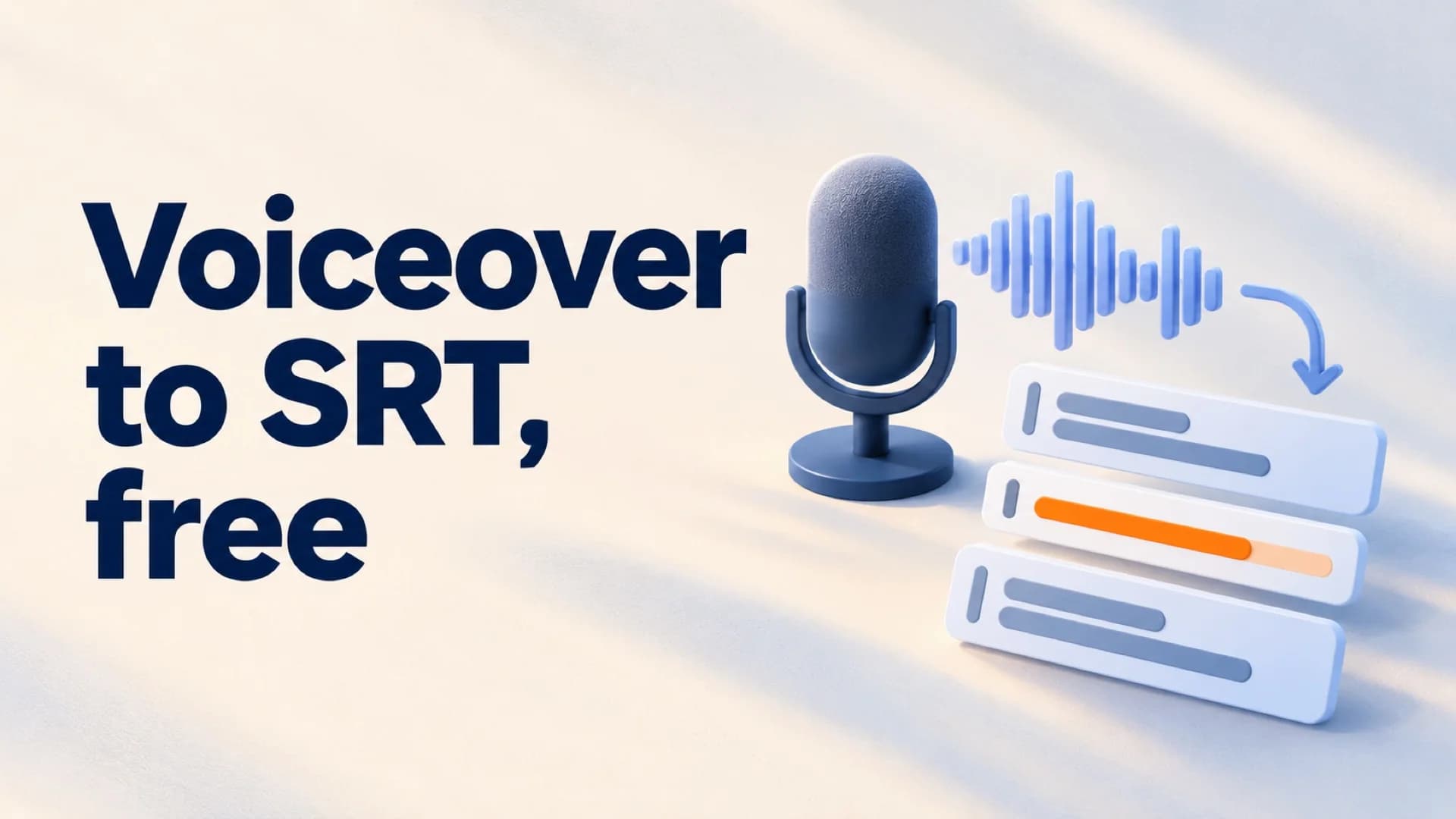 How to Turn a Voiceover Into an SRT File for Free