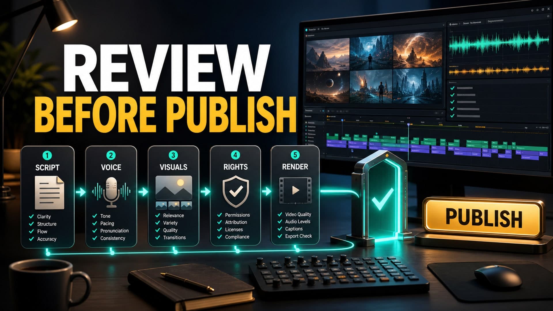 The Review Queue Long-Form AI YouTube Channels Need Before Publishing