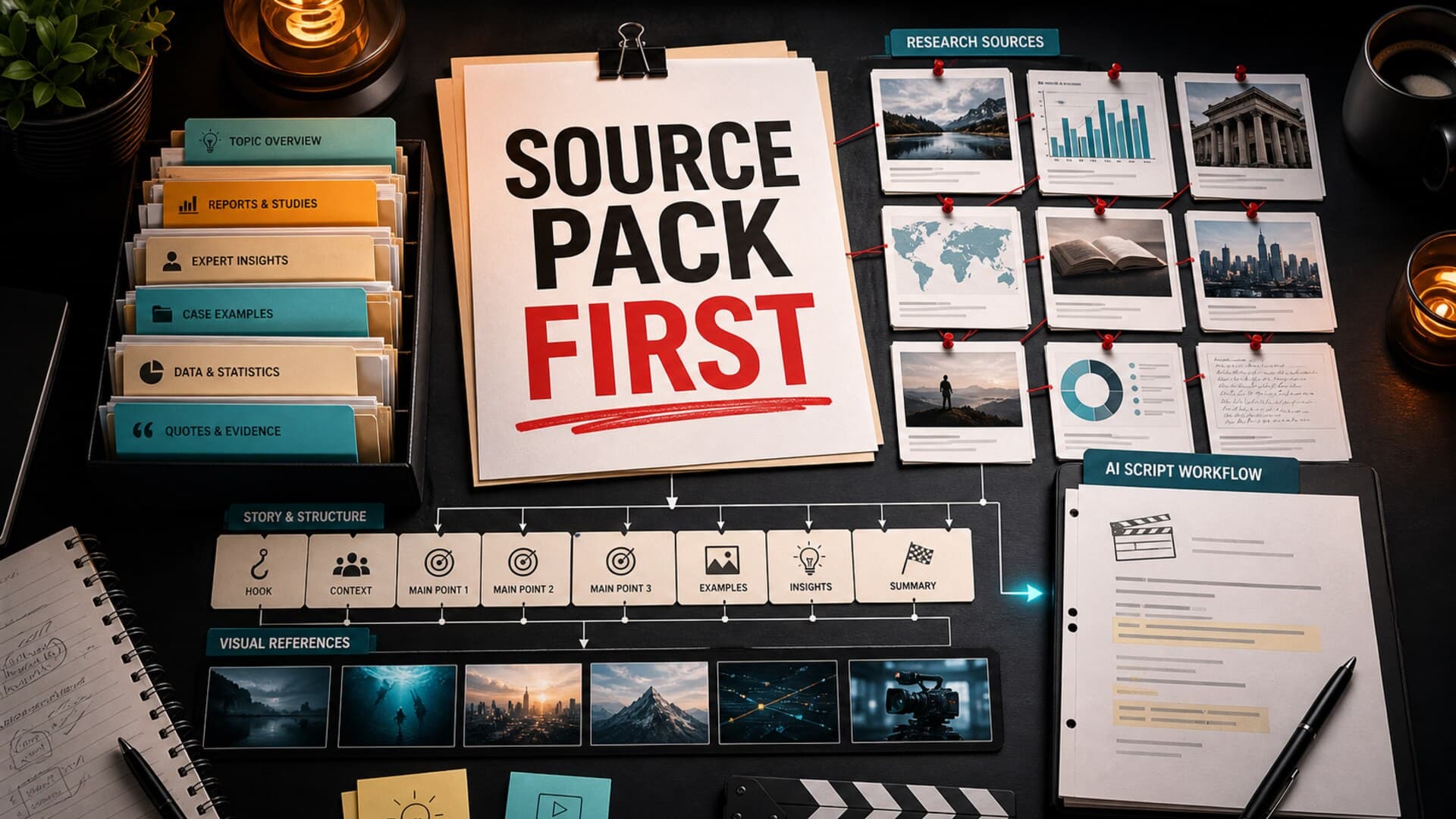 How to Build a Source Pack Before Writing AI Video Scripts